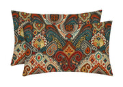 Outdoor Lumbar Throw Pillows Set of 2