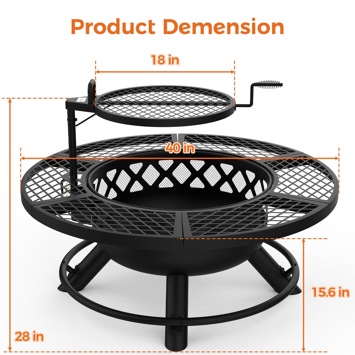 Bali Outdoors Fire Pit with Poker