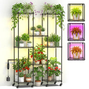 Metal Plant Stand with Grow Lights