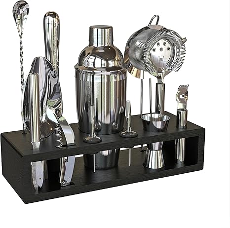 13-Piece Cobbler Cocktail Shaker Bar Set