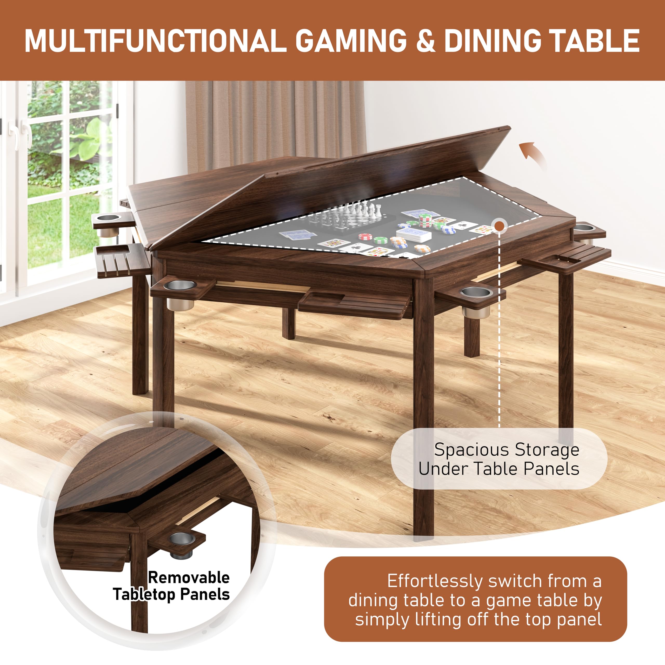 Hexagonal Board Game Table