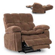 Oversized Dual-Motor Power Lift Recliner Chair – Brown