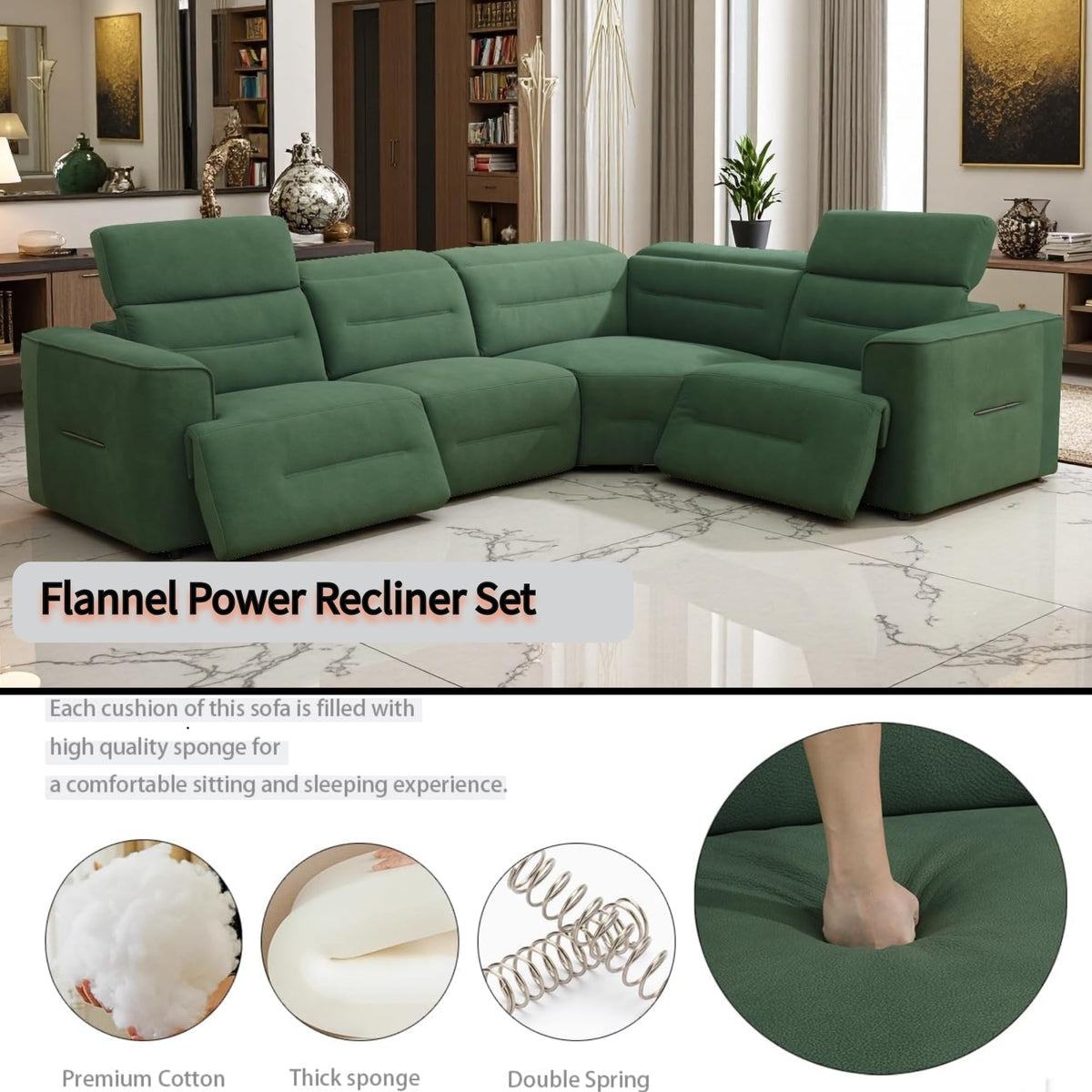 Power Reclining Sectional Sofa