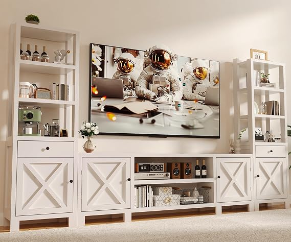 Entertainment Center with Bookshelves