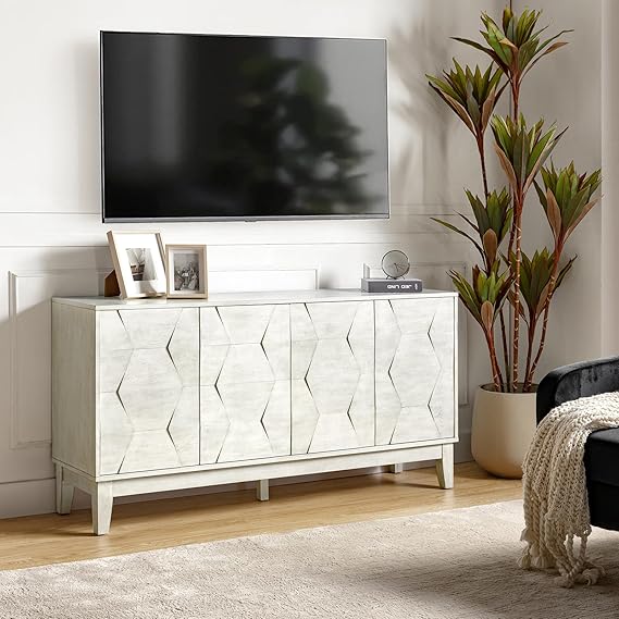 60" Sideboard Buffet Cabinet with 4 Doors & 2 Shelves