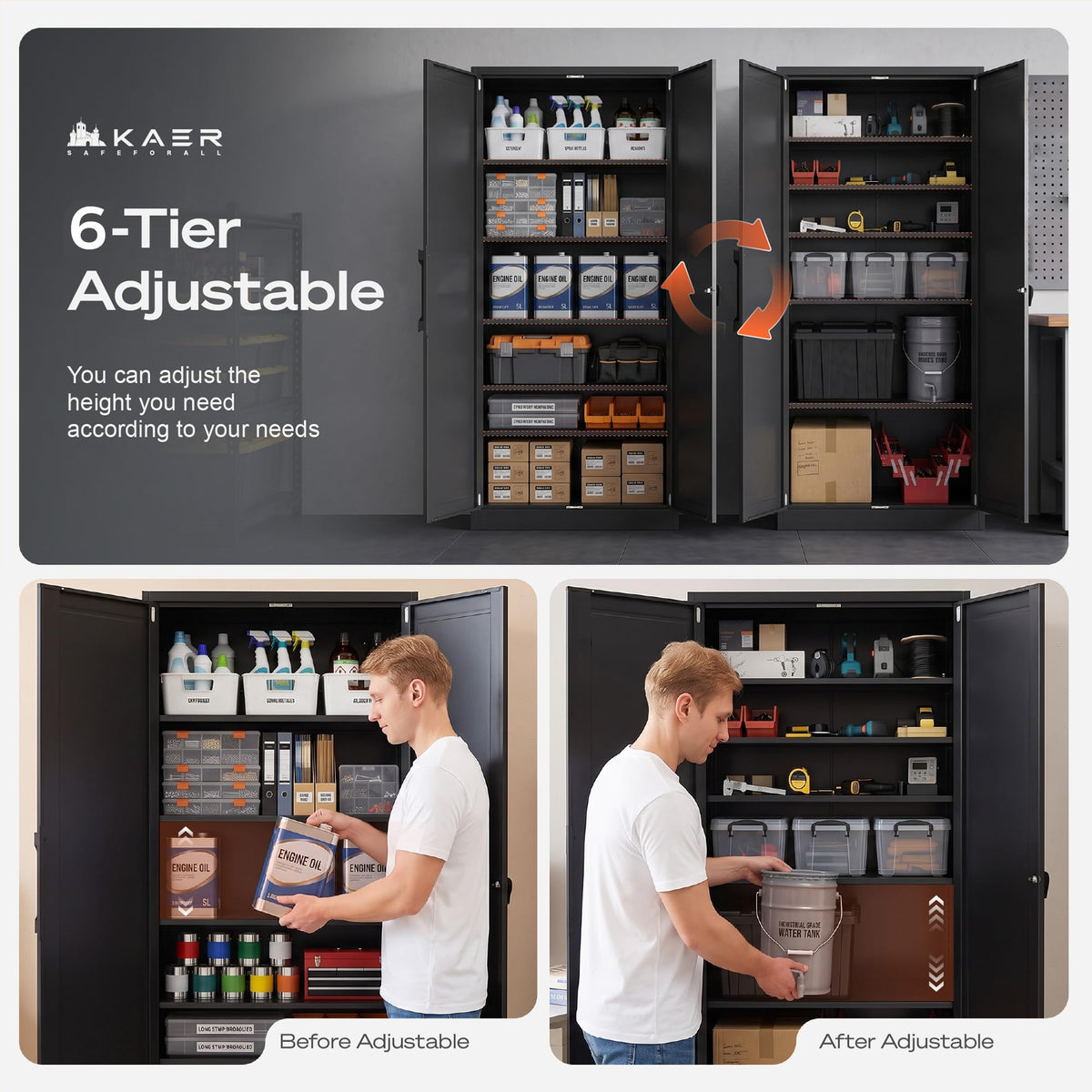 Locking Steel Storage Cabinet