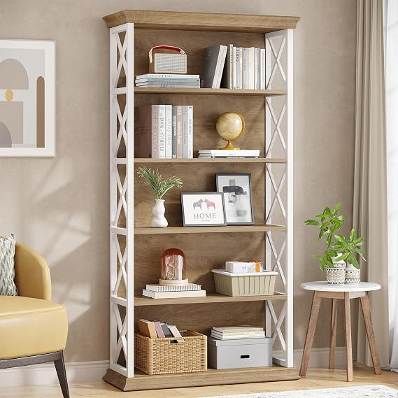 5-Shelf Industrial Bookcase