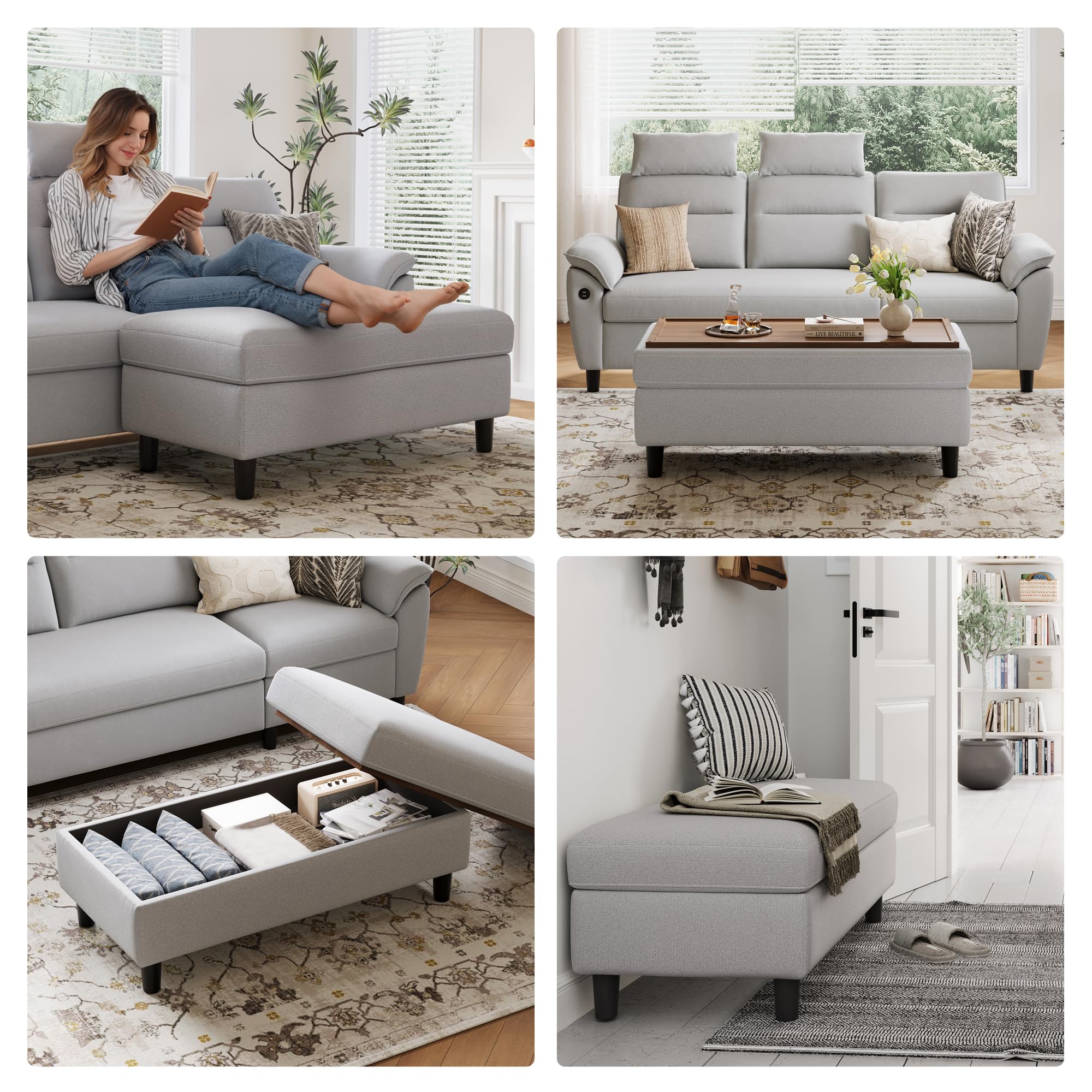Storage Ottoman Bench with Lid