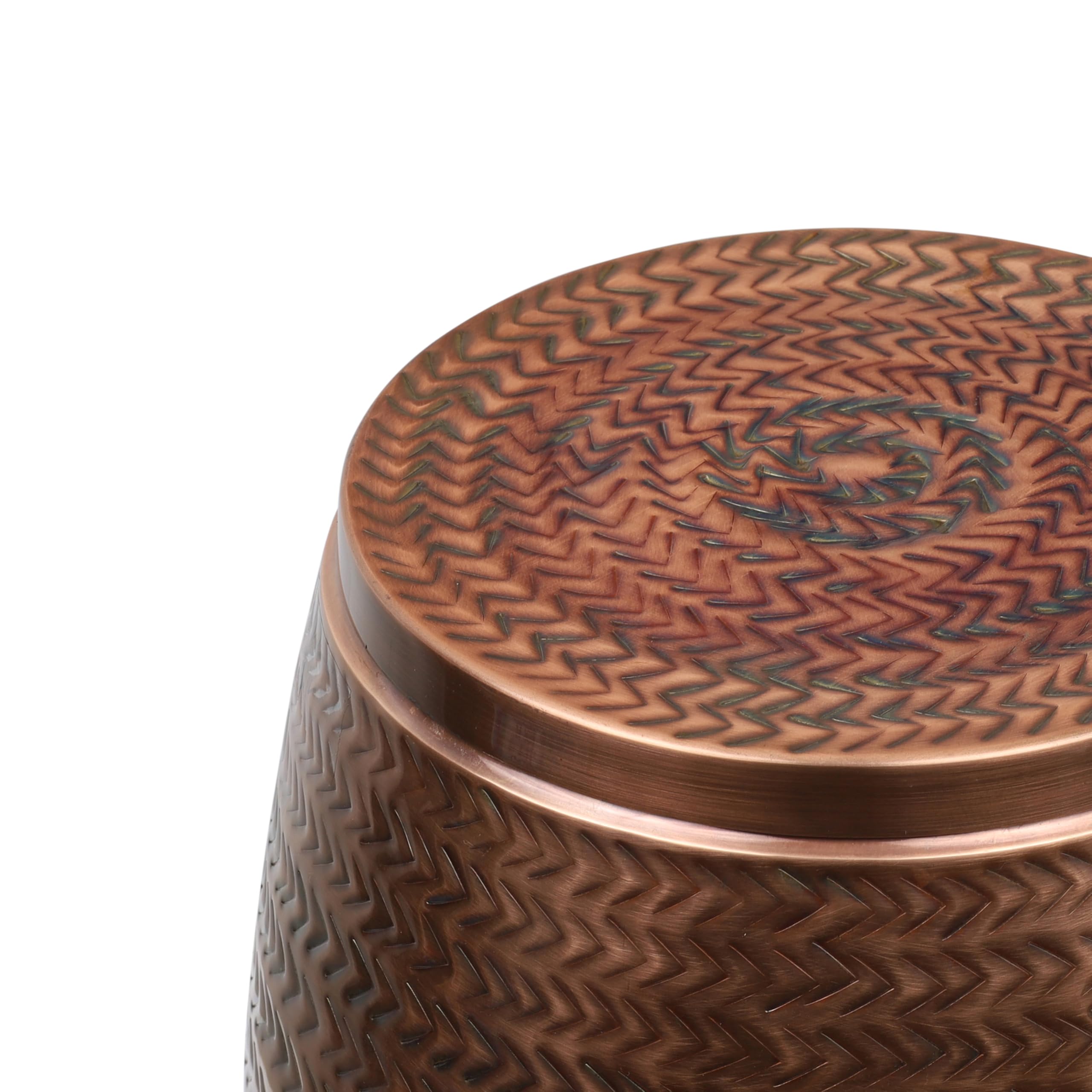 Jasper Metal Drum Storage Side Table