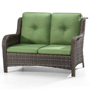 Outdoor Wicker Loveseat