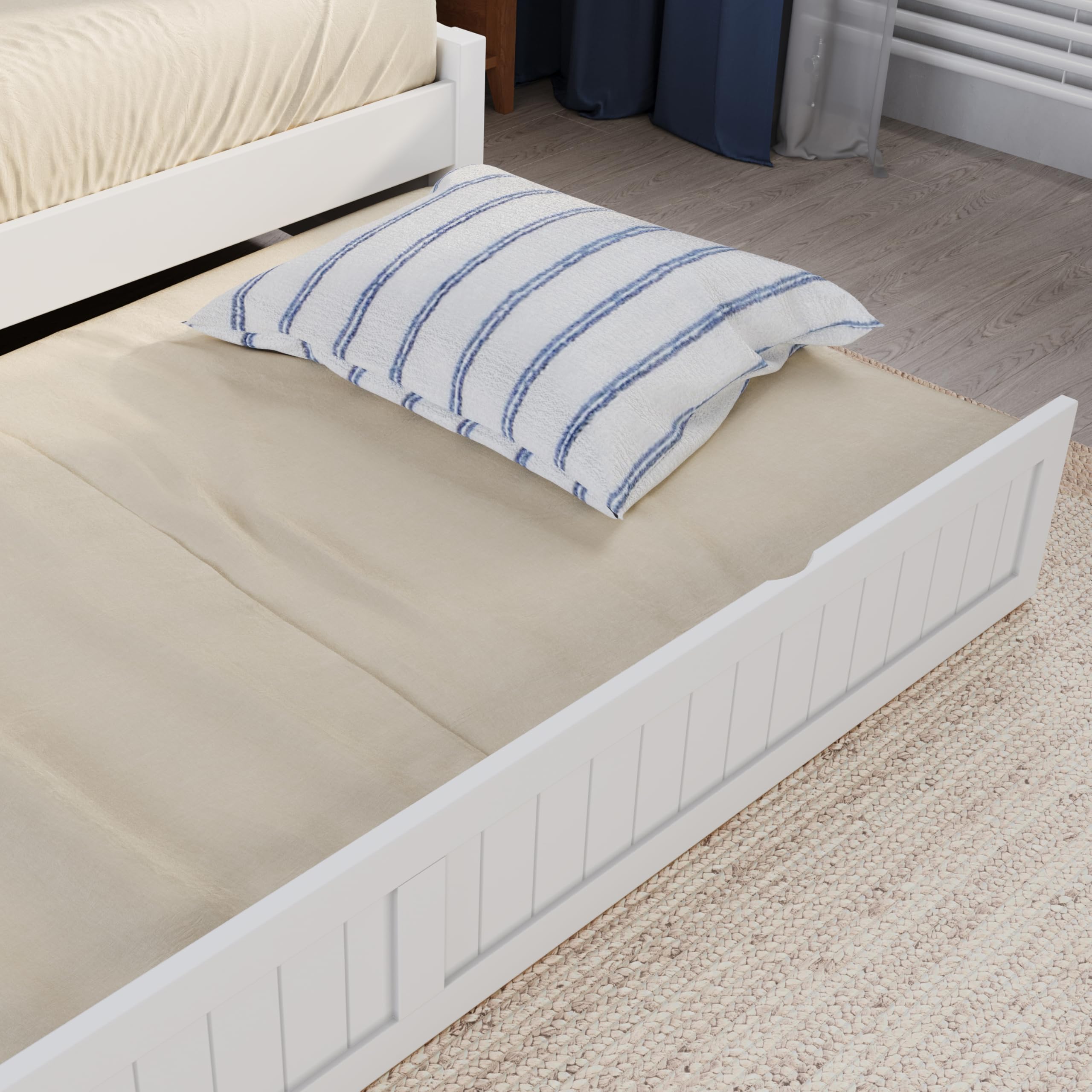 Twin Wood Daybed with Trundle