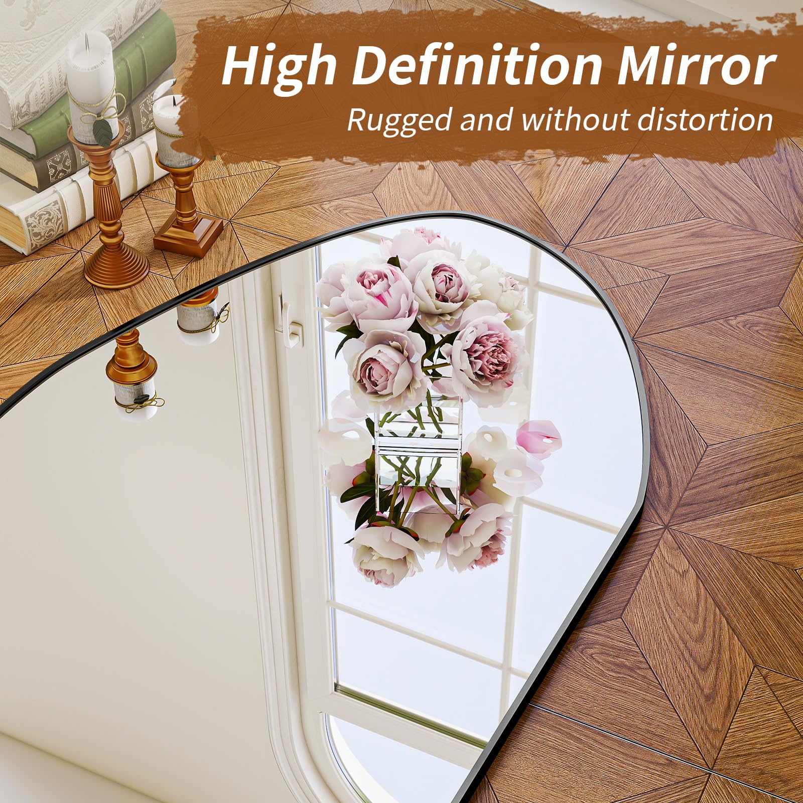 Irregular Full Length Floor Mirror