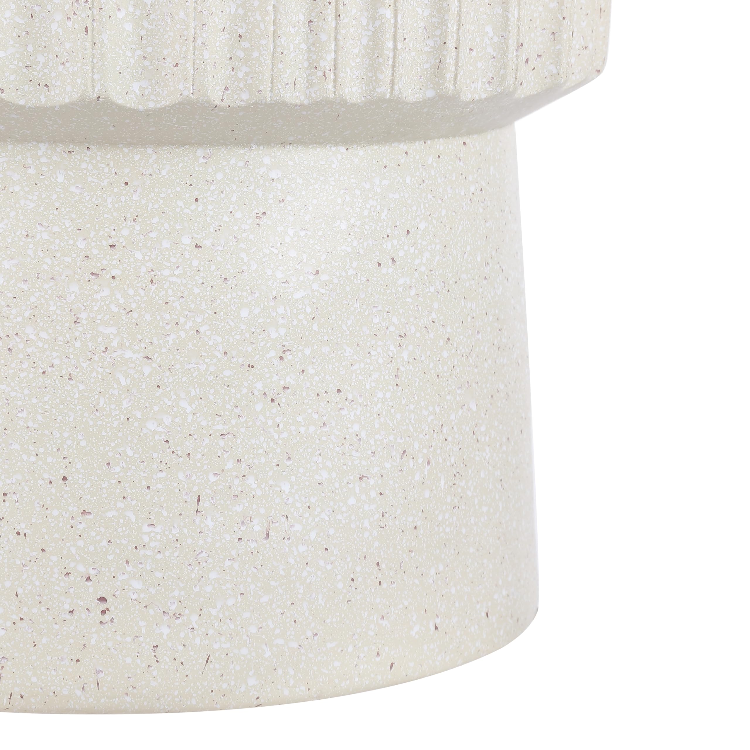 Terrazzo Accent Table | Indoor/Outdoor Side Table, 19"H