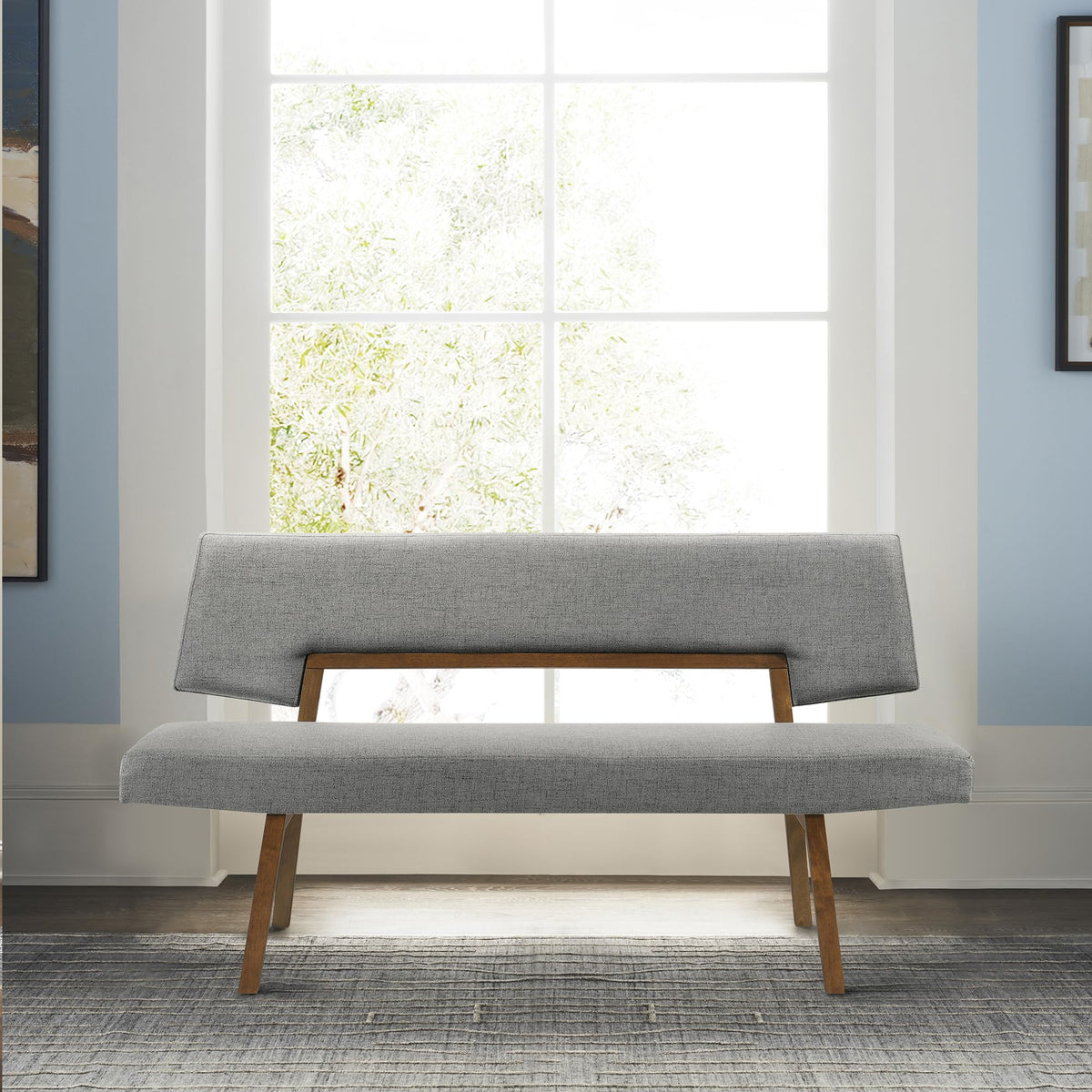 Upholstered Wood Dining Bench