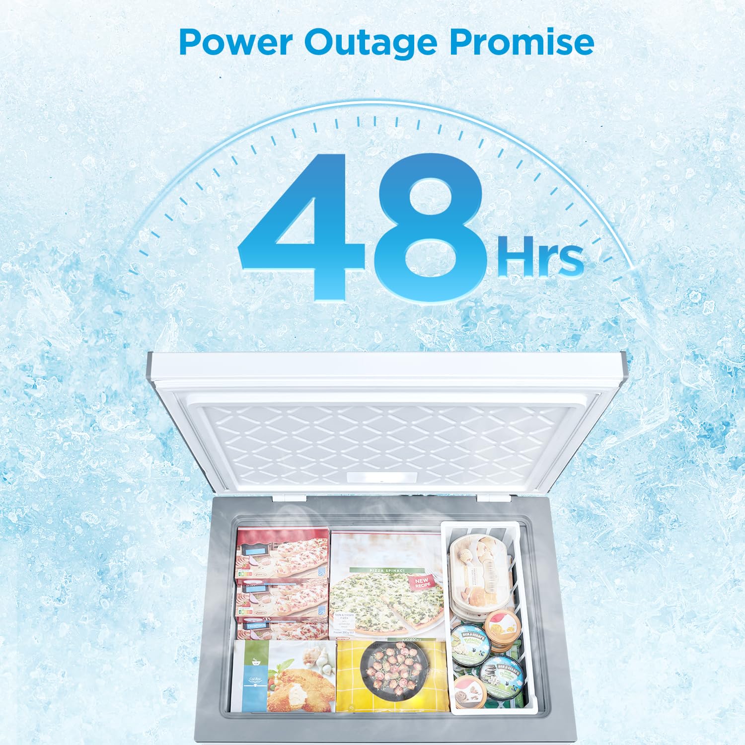 Convertible Chest Freezer with Removable Basket