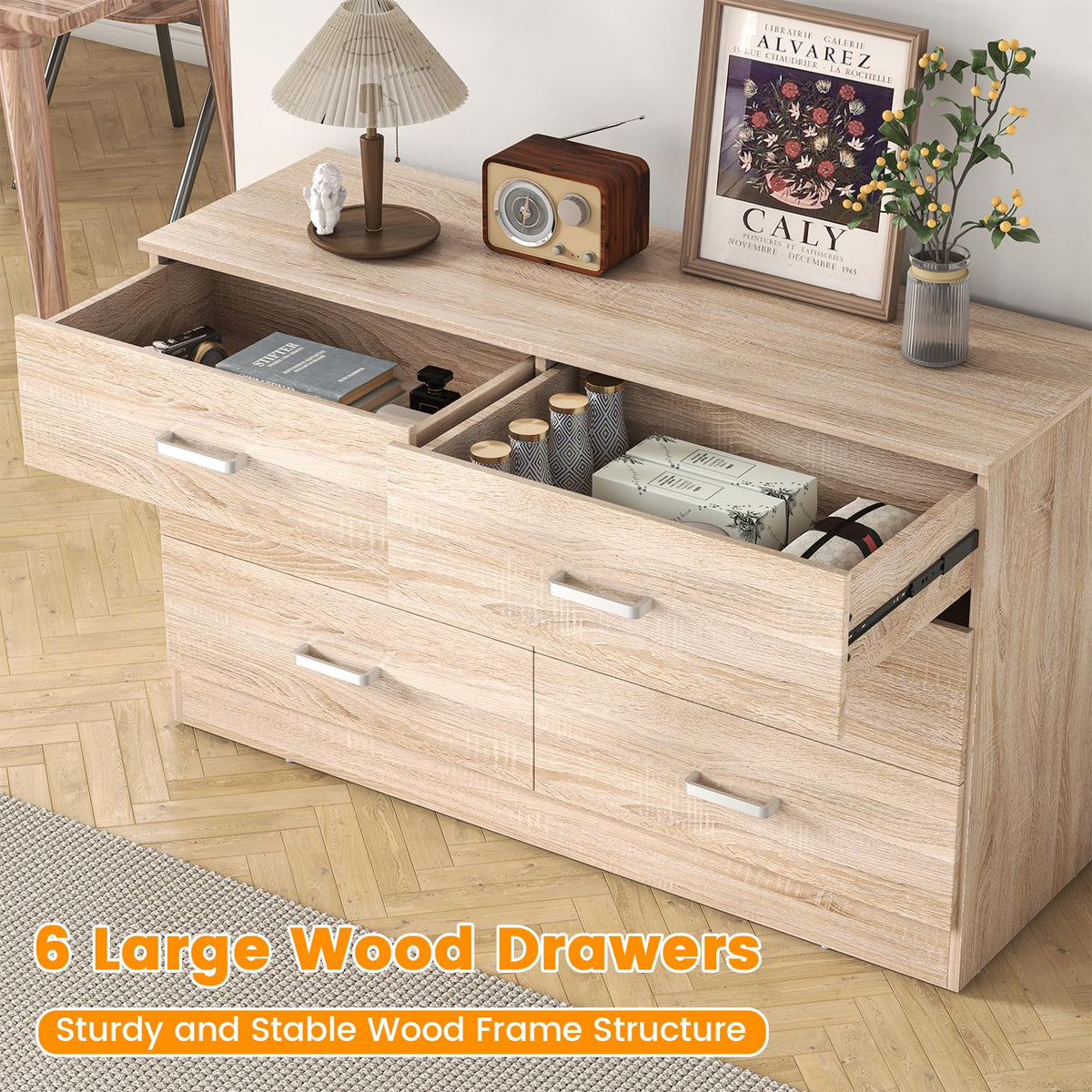 6-Drawer Double Dresser