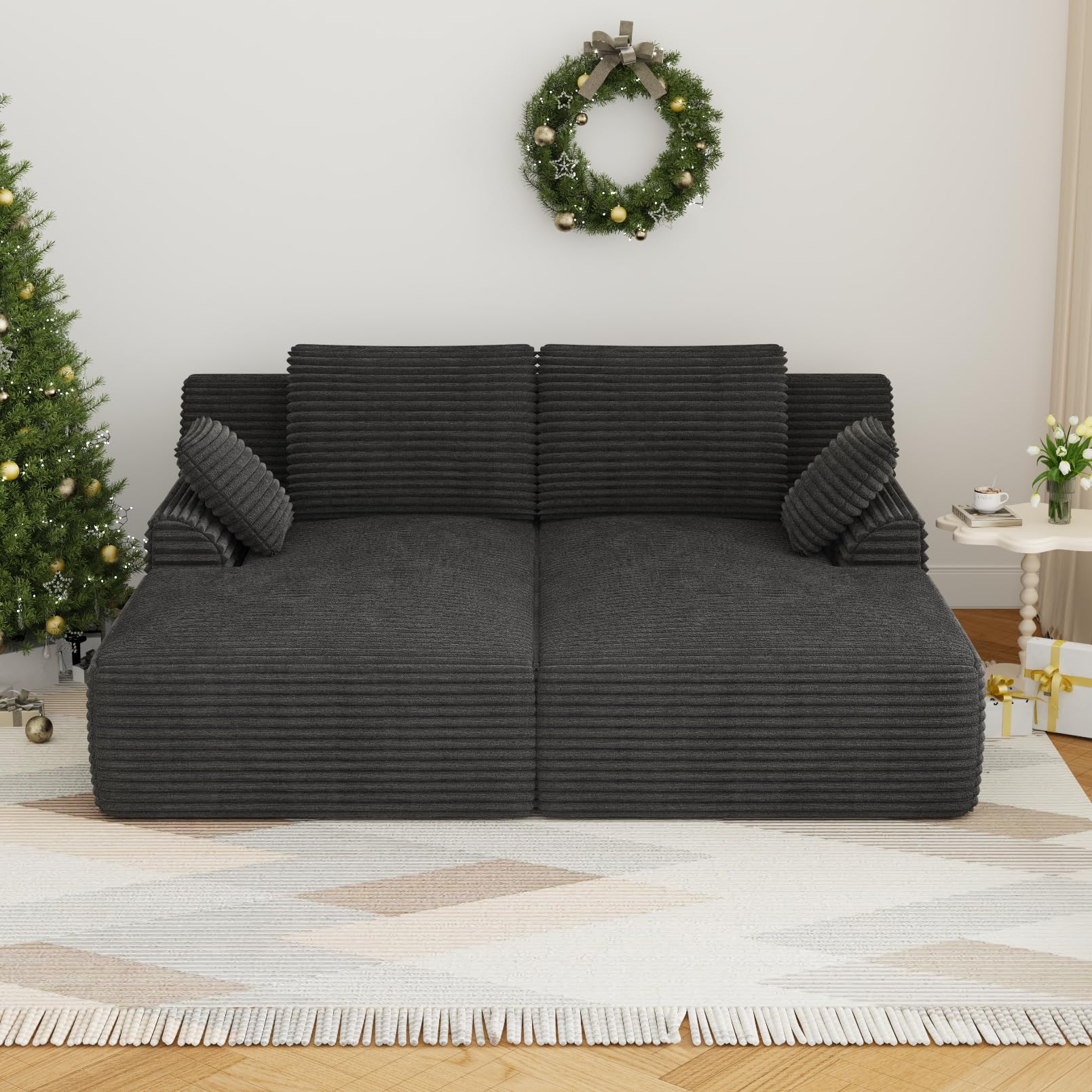 Oversized Modular Chaise Lounge Sofa Bed