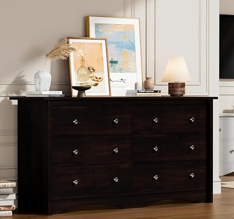 6-Drawer Wood Dresser