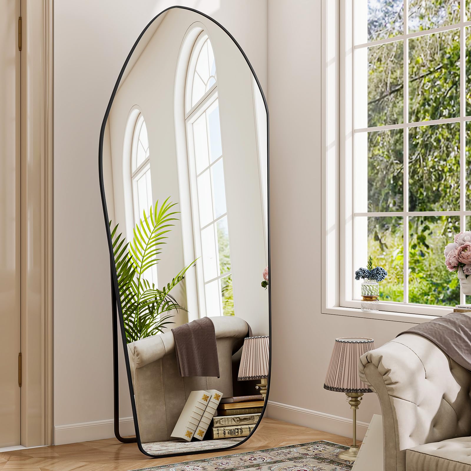 Irregular Full Length Floor Mirror