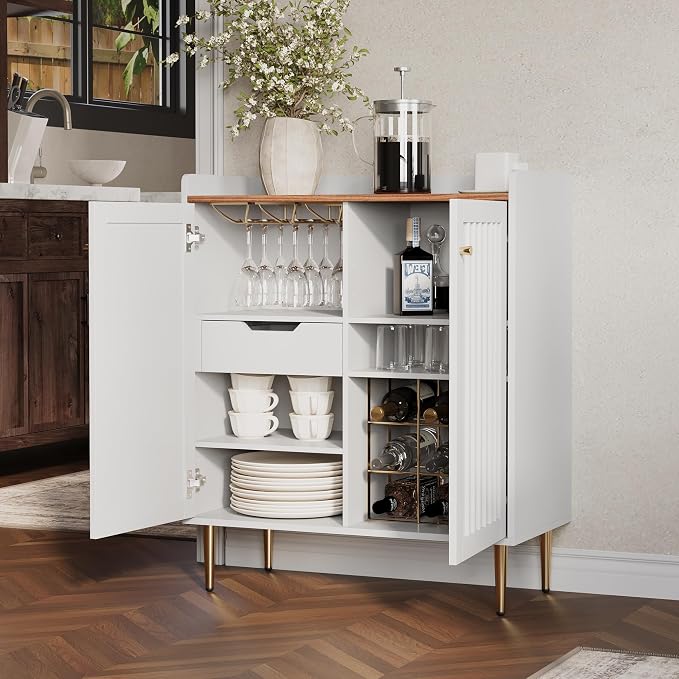 Fluted Bar Cabinet