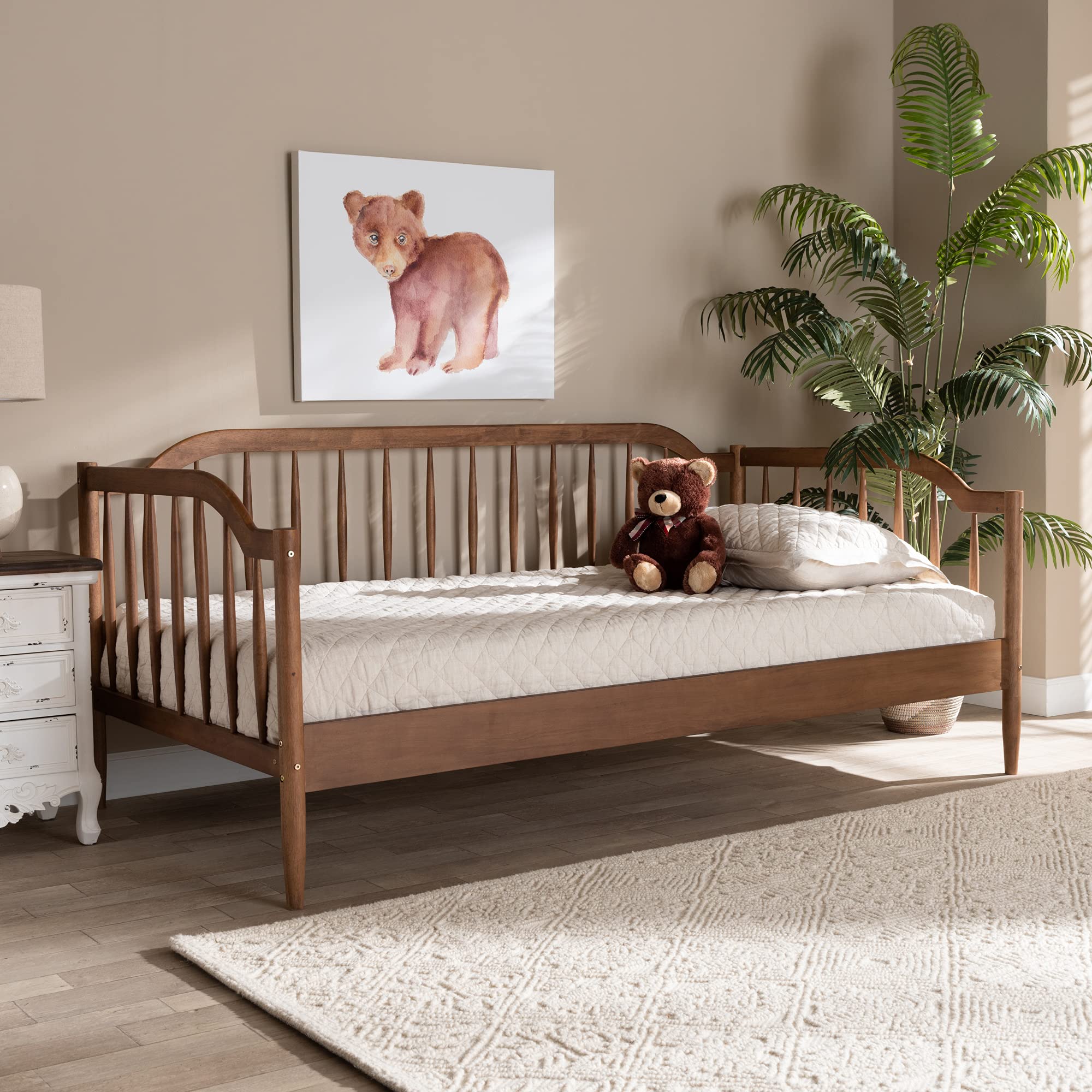 Mid-Century Modern Twin Spindle Daybed