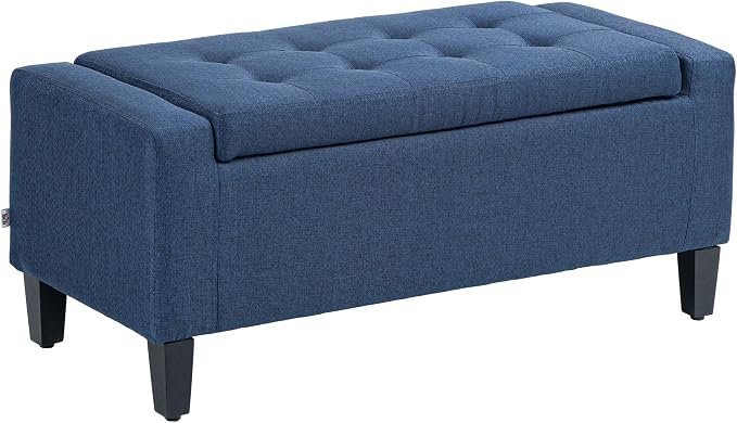 Linen Storage Ottoman Bench