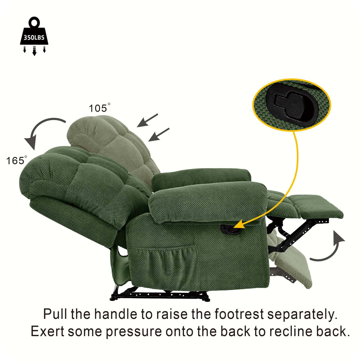 Padded Manual Recliner