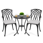3-Piece Cast Aluminum Patio Bistro Set