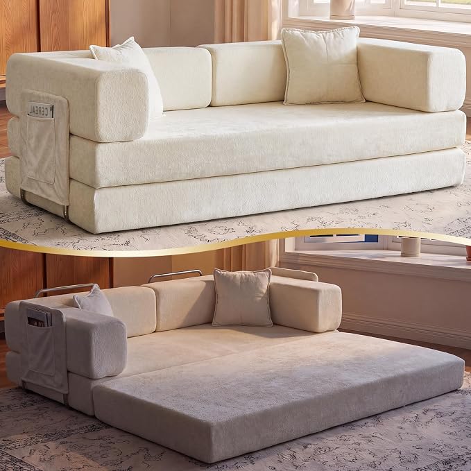 Modular Chenille Sofa Bed