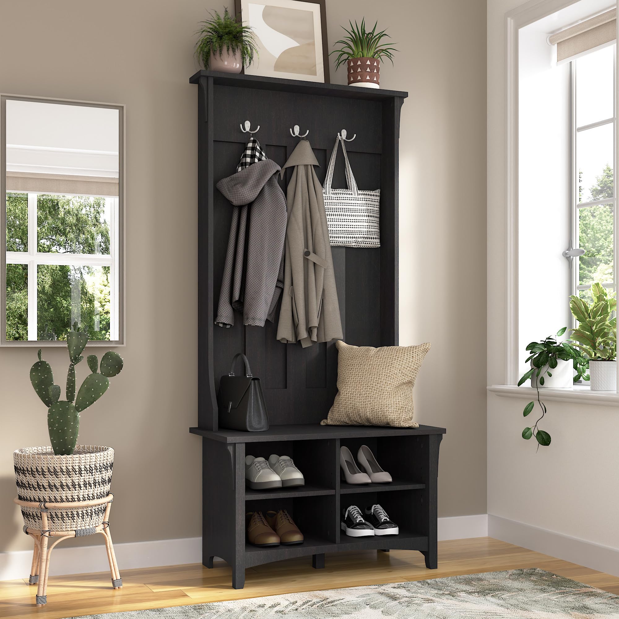 Hall Tree with Shoe Storage Bench