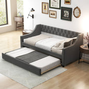 Twin Upholstered Daybed with Trundle