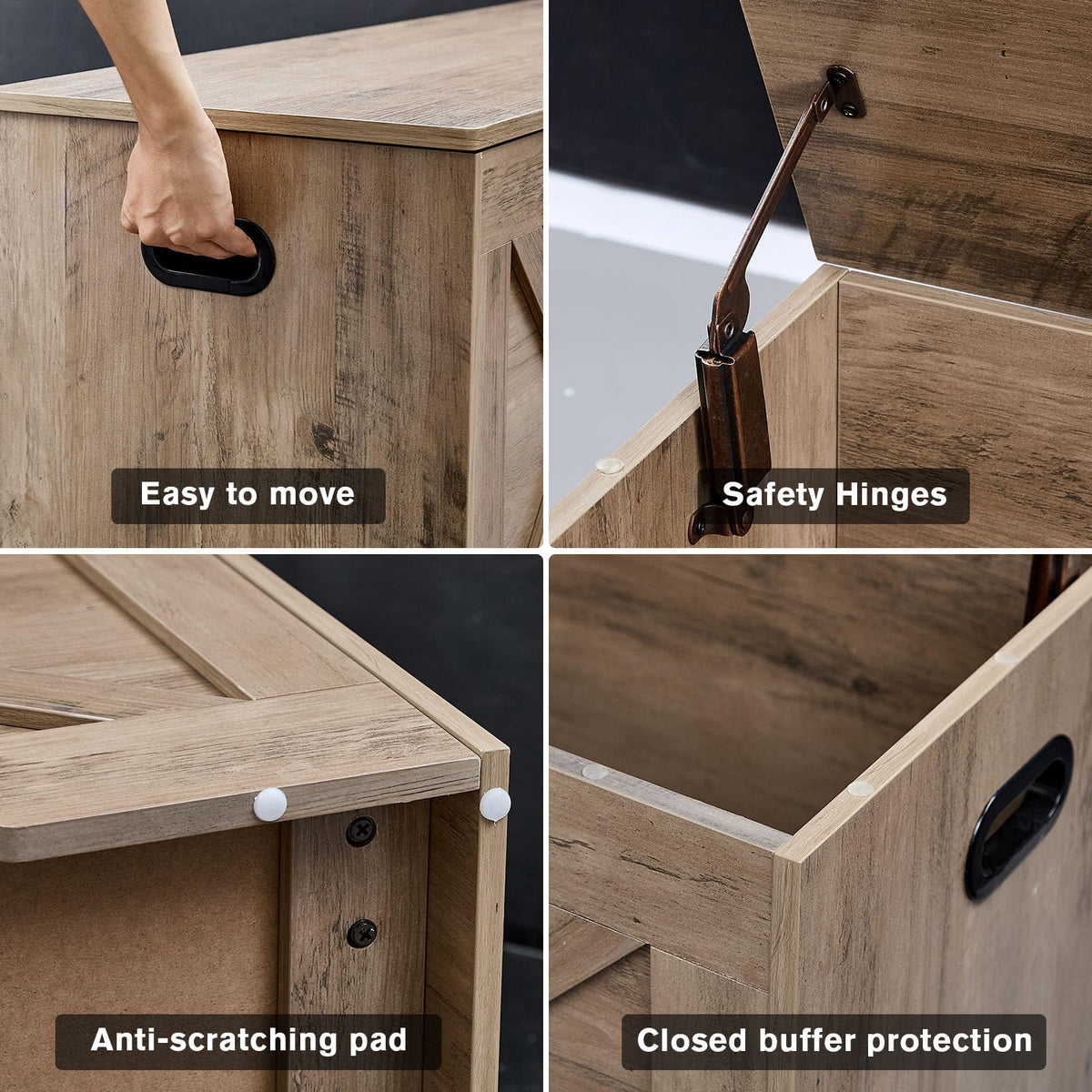 Wood Storage Bench