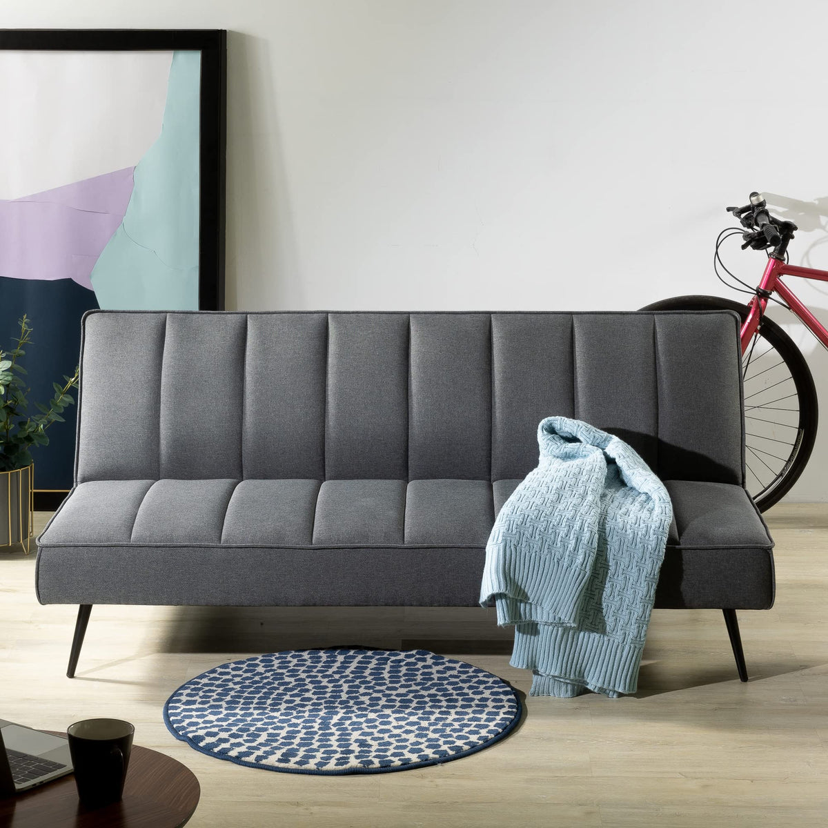 Zinus Quinn Sleeper Sofa, Convertible Sofa, Futon Sofa Bed, 2 in 1 Folding Sofa Bed for Apartments, Guest Rooms, and Compact Spaces