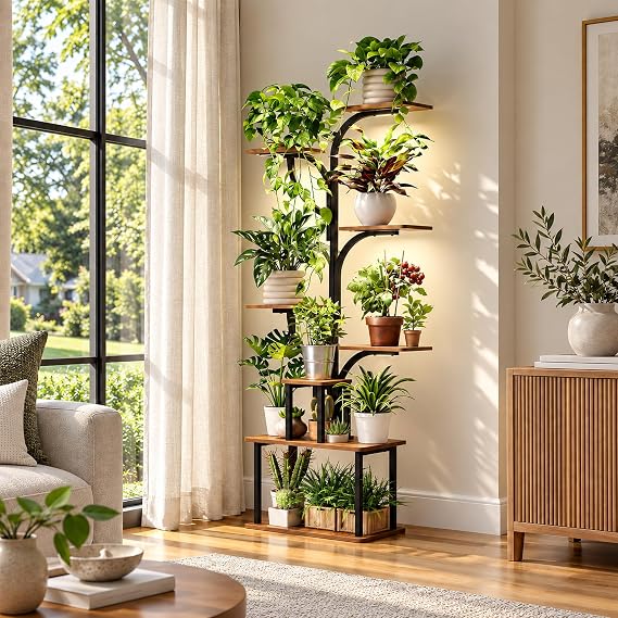 8-Tier Plant Stand with Grow Lights