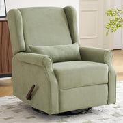 Green Chenille Swivel Rocker Recliner