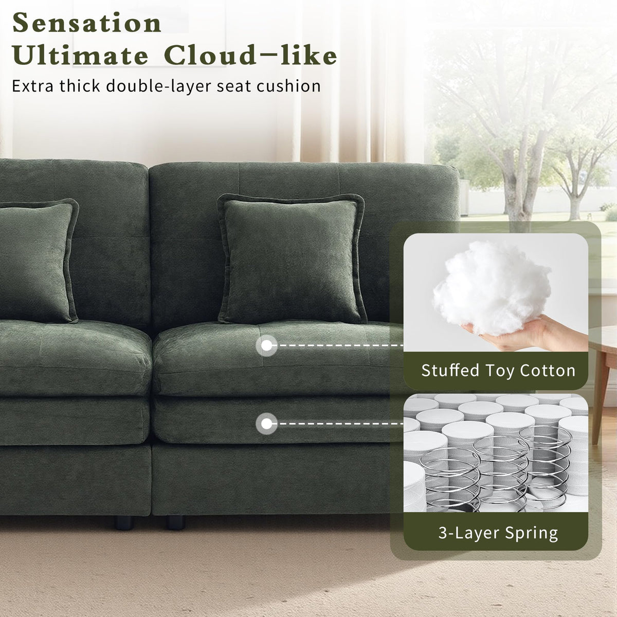 Chenille Loveseat