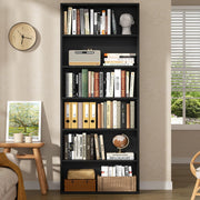 6-Tier Tall Bookcase with Open Shelves