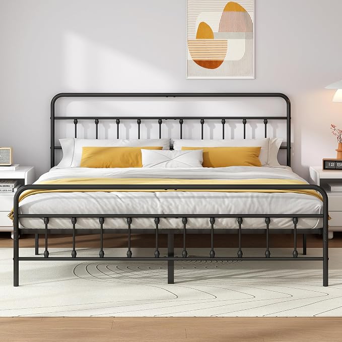 Queen Victorian Metal Bed Frame