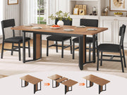 Extendable Dining Table Set for 4-6