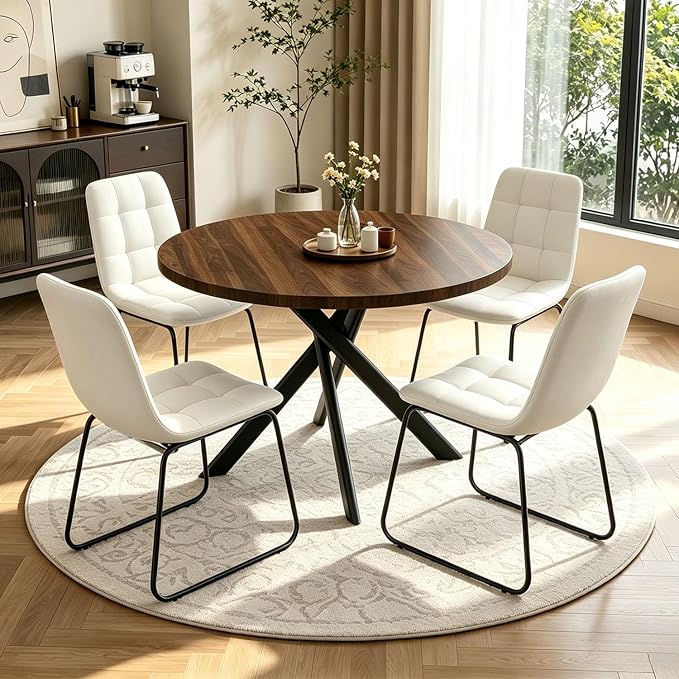 Round Dining Table Set for 4