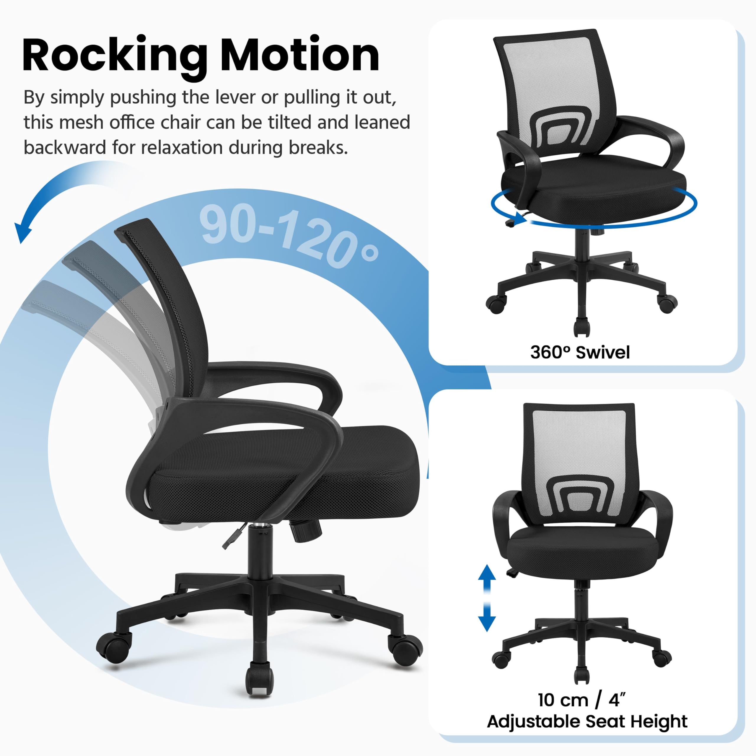 Computer Desk & Ergonomic Chair Set