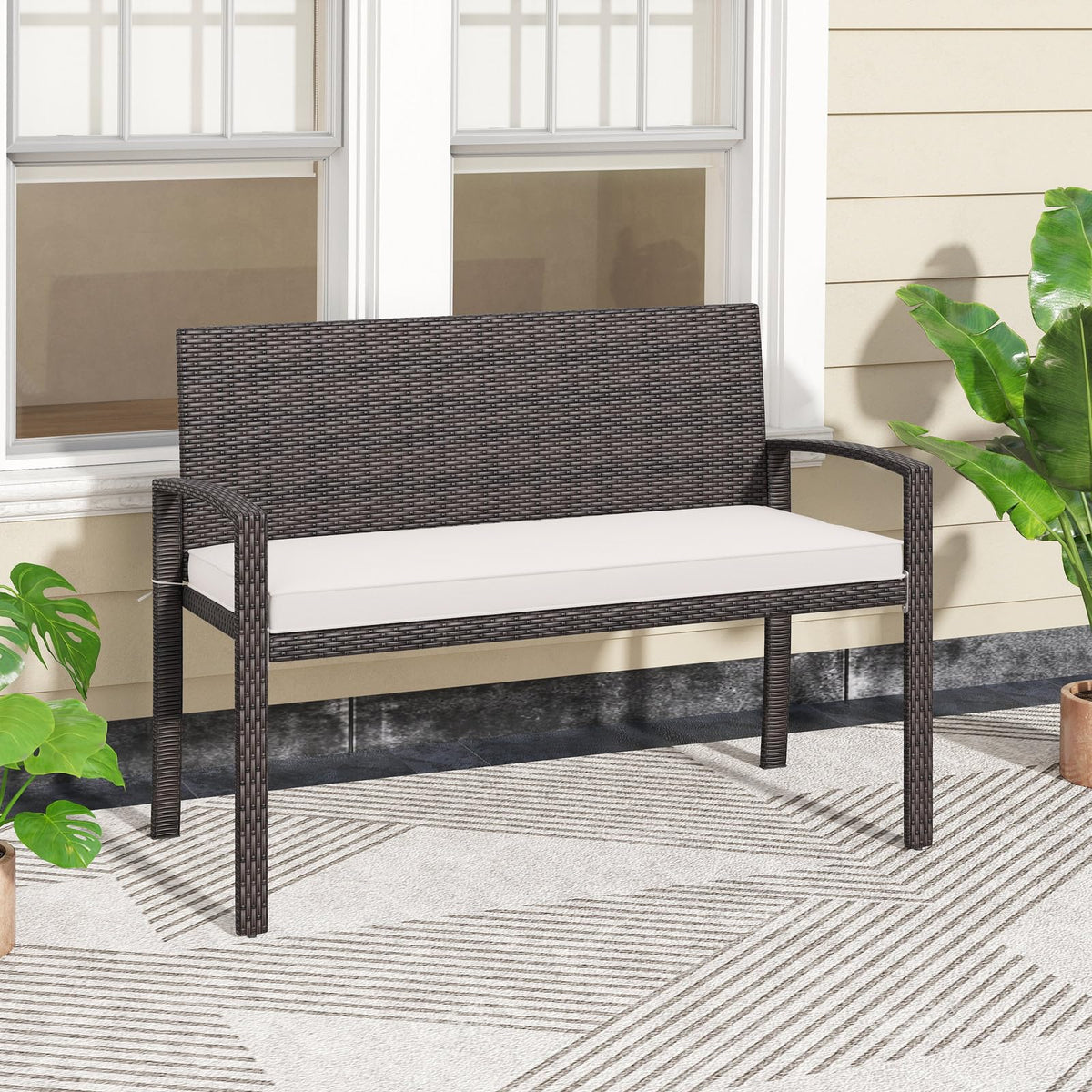 Wicker Patio Loveseat
