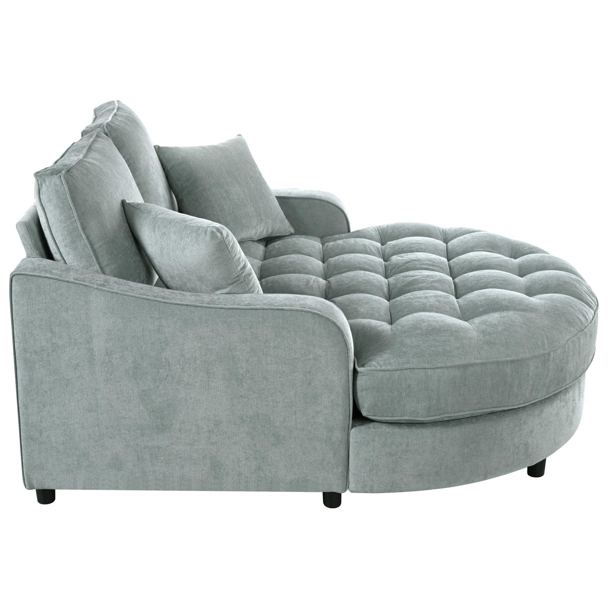 Chenille Chaise Lounge