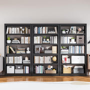 5-Tier Industrial Metal Bookshelf with Adjustable Shelves & Anti-Tip Device