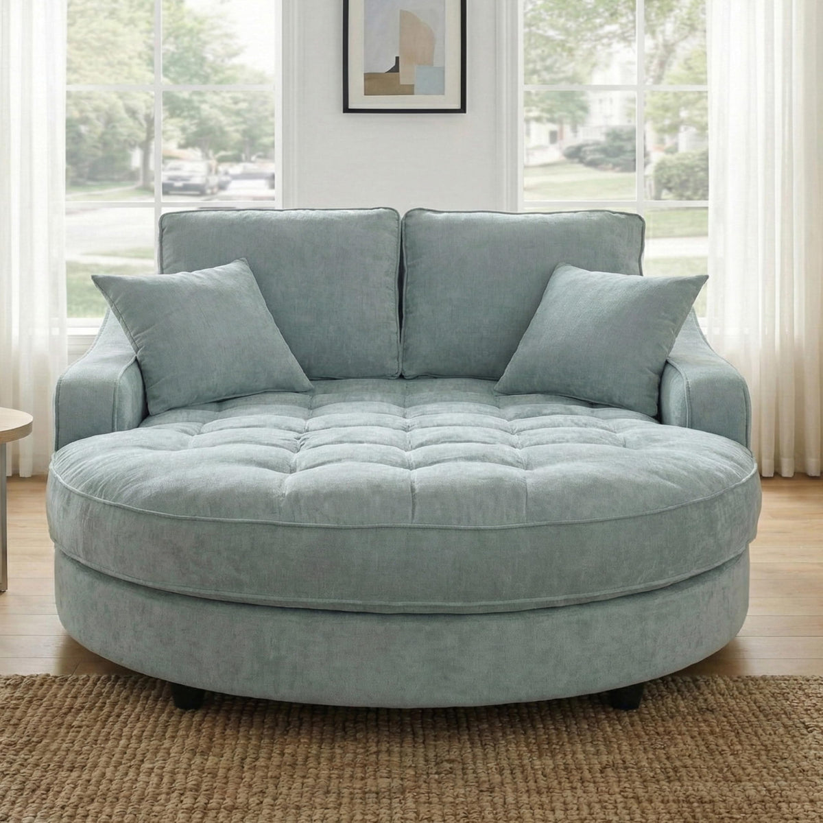 Chenille Chaise Lounge