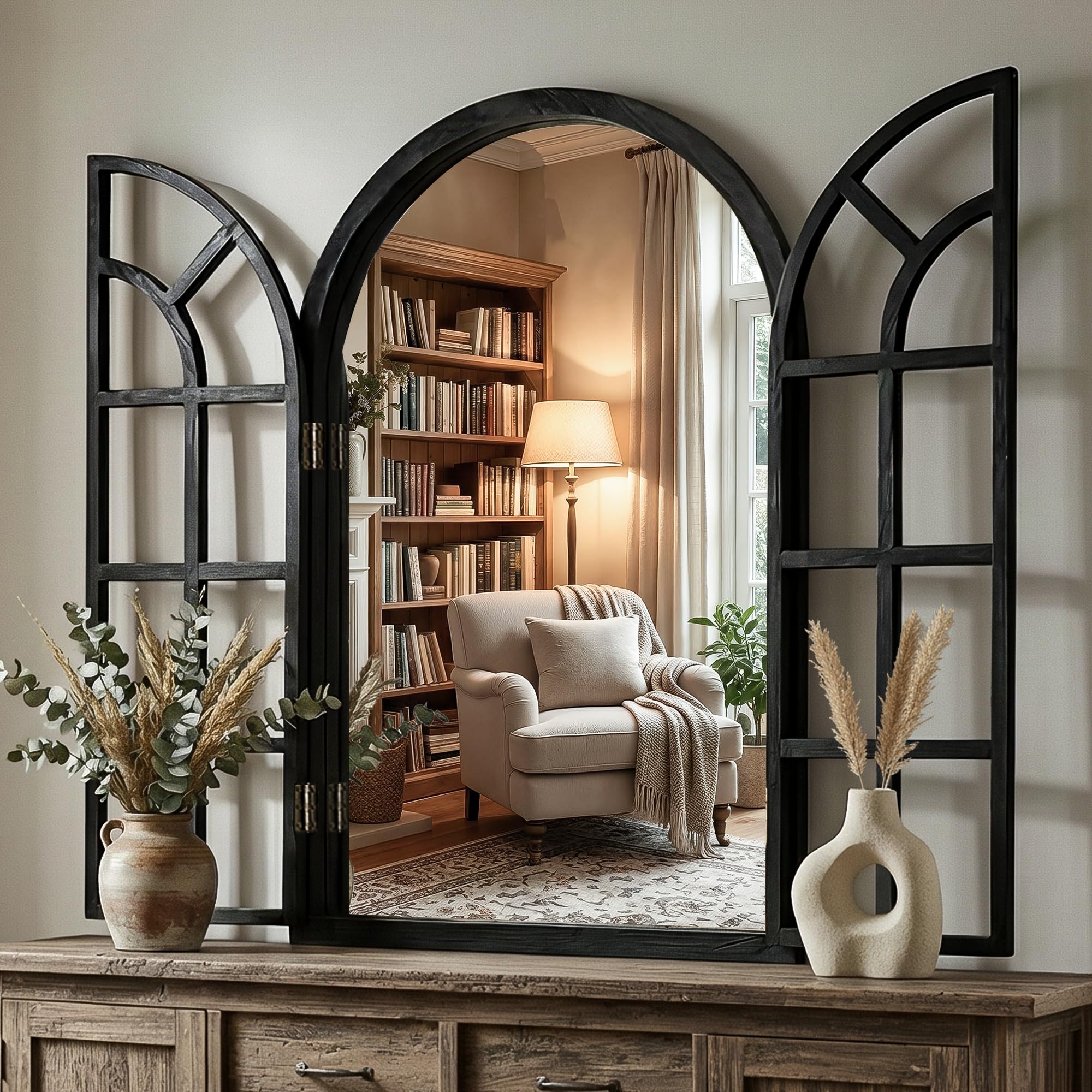 Arched Window Wall Mirror