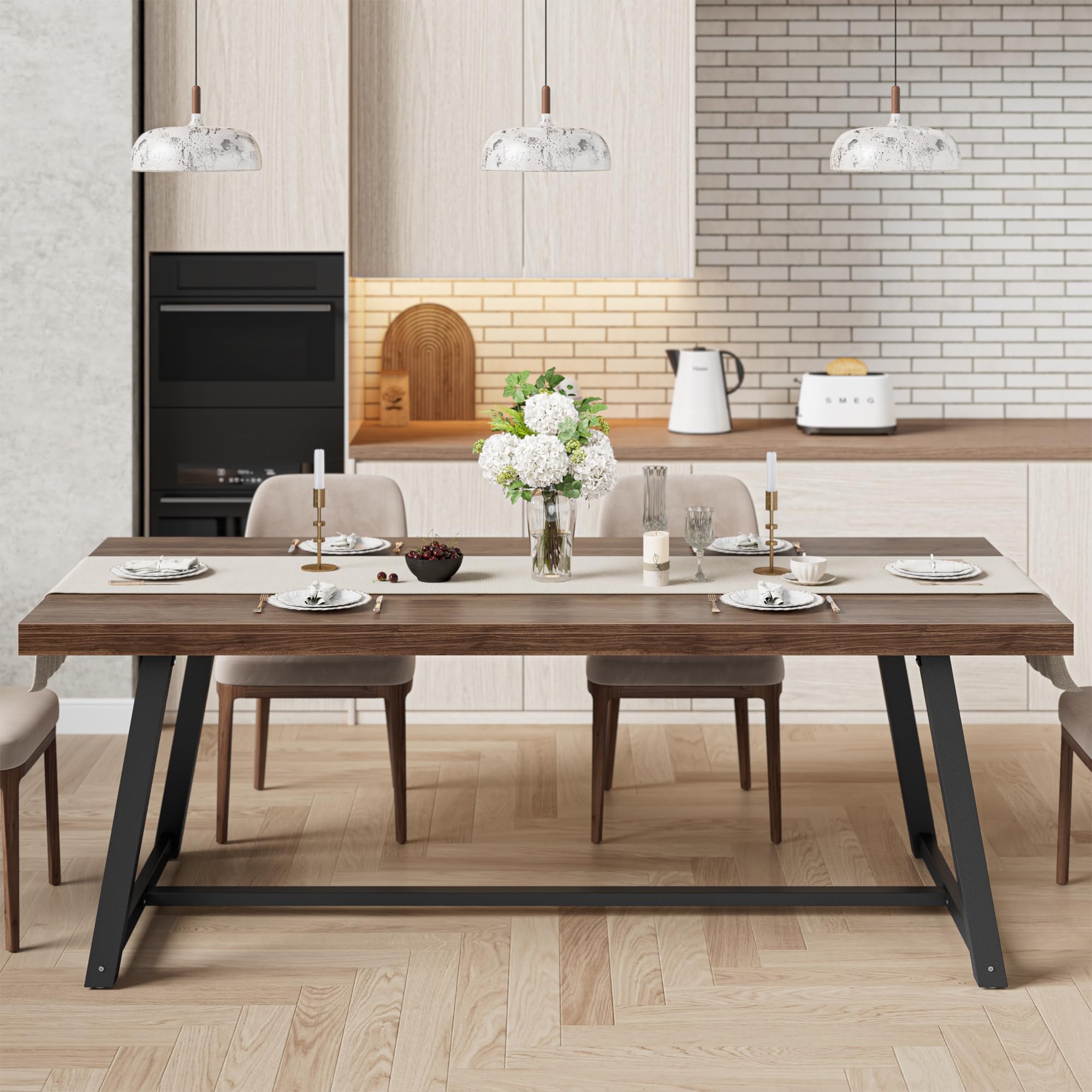 71" Rectangular Dining Table for 6–8