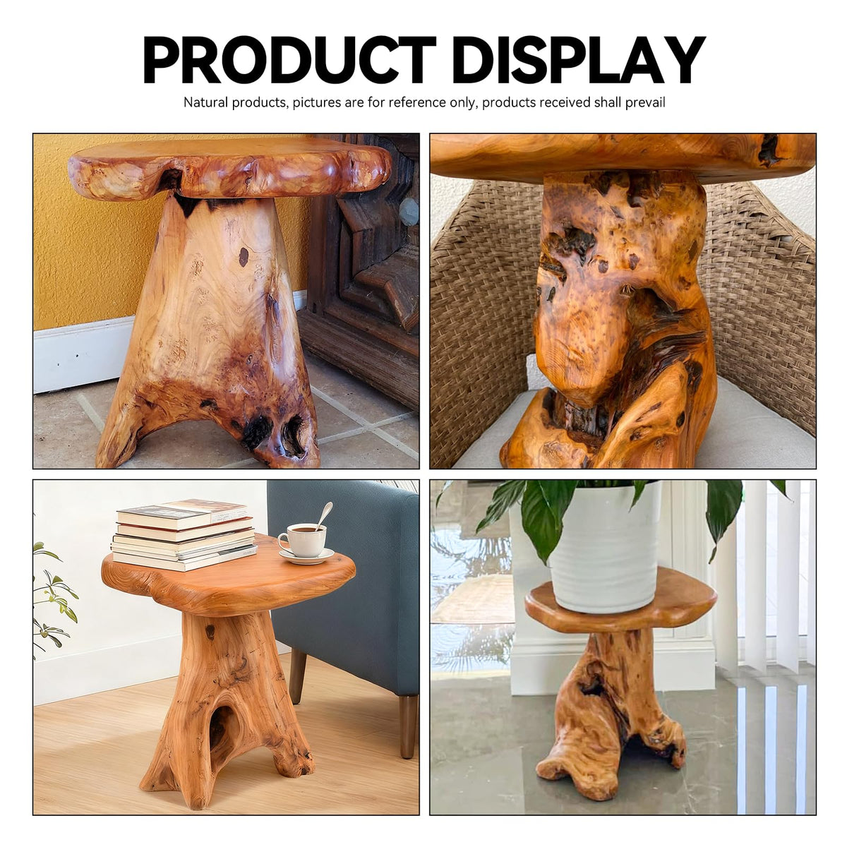 Live Edge Cedar Side Table