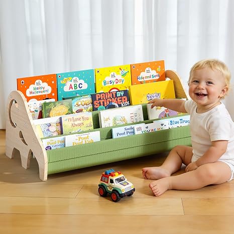 4-Tier Kids Montessori Bookshelf