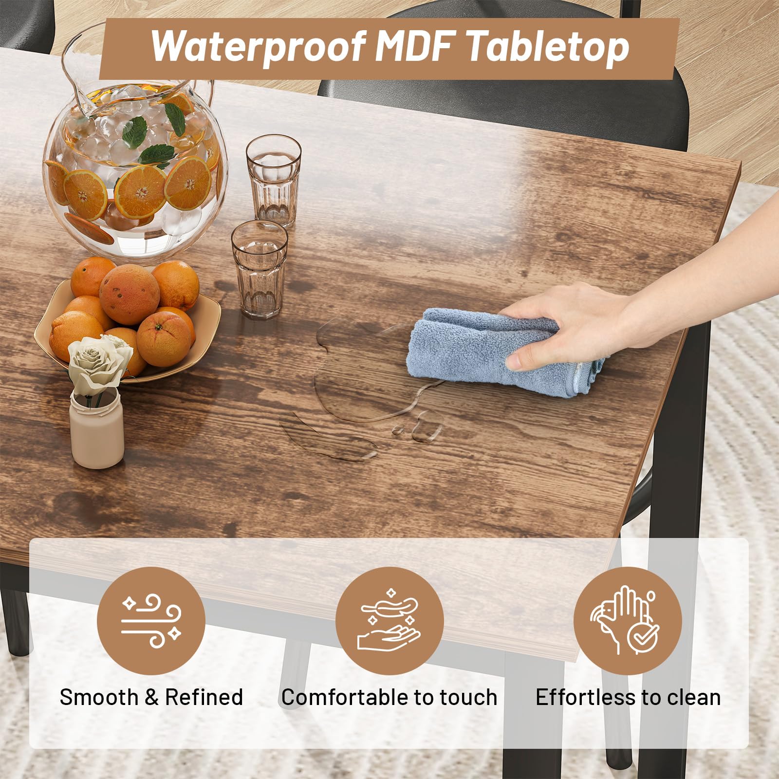 5-Piece Counter Height Bar Table Set